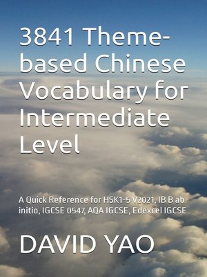cover image of 3841 Theme-based Chinese Vocabulary for Intermediate Level